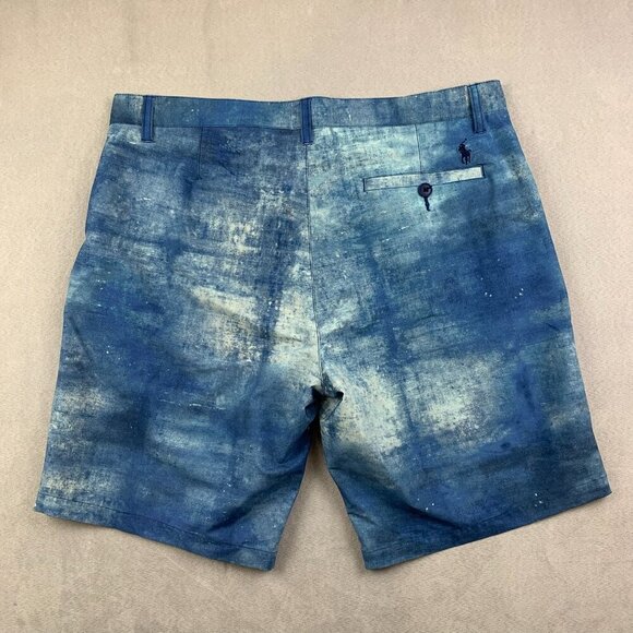 Ralph Lauren Polo Mens All Day Beach Shorts 36 Blue Water Color Swim 9" Stretch - Picture 7 of 8